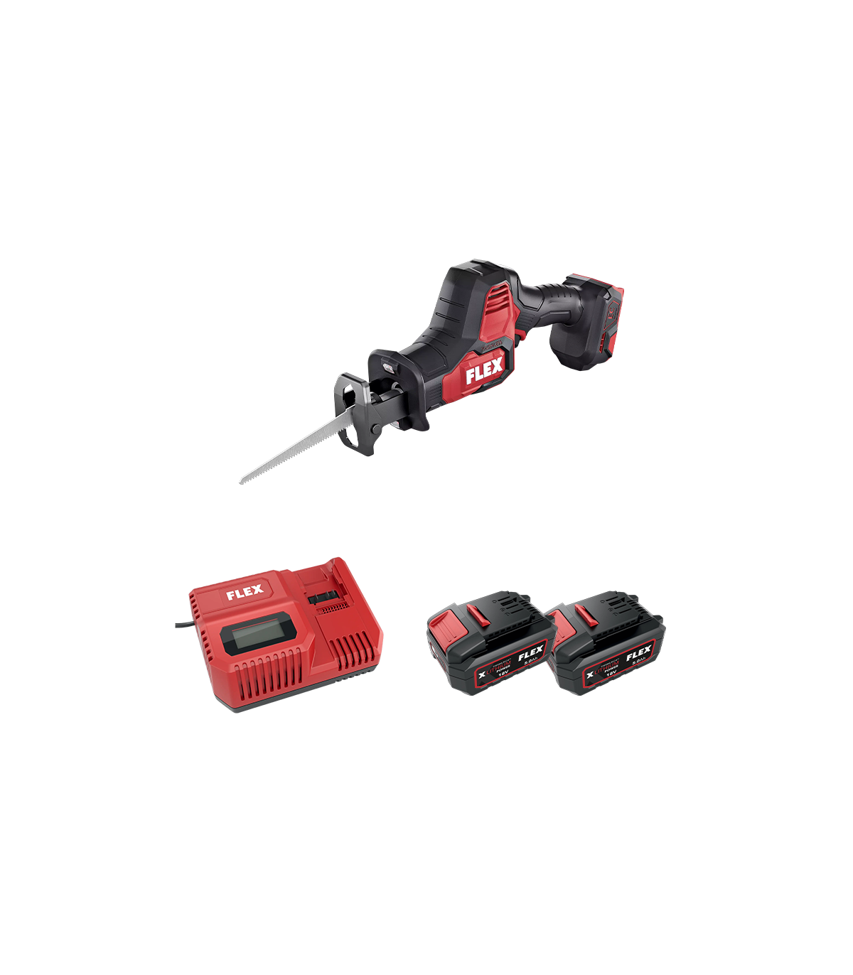 Scie sabre 18V RS 25 18.0-EC C + 2 batteries 5 Ah + 1 chargeur CA 12/18 230/CEE FLEX