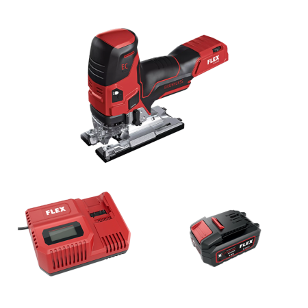 Scie sauteuse 18V JS 18.0-EC C + 1 batterie 5 Ah + 1 chargeur CA 12/18 230/CEE FLEX