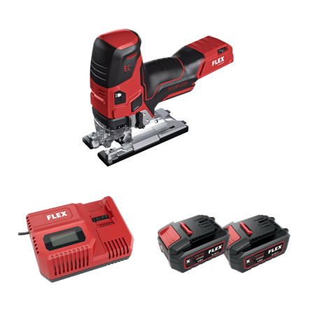 Scie sauteuse 18V JS 18.0-EC C + 2 batteries 5 Ah + 1 chargeur CA 12/18 230/CEE FLEX