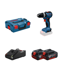 Perceuses-visseuses à percussion GSB 18V-52 + 2 batteries GBA 18V 4 Ah + Chargeur GAL 18V-40 BOSCH