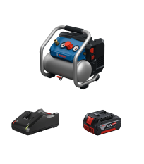 Compresseur à air comprimé GKO18V-51 + 1 batterie GBA 18V 4 Ah + Chargeur GAL 18V-40 BOSCH