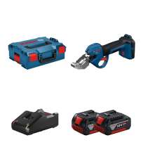 Cisaille à tubes GPC18V-32P + 2 batteries GBA 18V 4 Ah + Chargeur GAL 18V-40 BOSCH