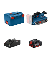 Ponceuse à bande GBS 18V-75 + 1 batterie GBA 18V 4 Ah + Chargeur GAL 18V-40 BOSCH