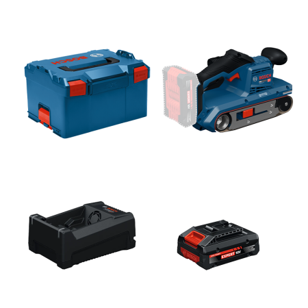 Ponceuse à bande GBS 18V-75 + 1 Batterie EXPERT 4 Ah + 1 Chargeur GAL 12V/18V-80 BOSCH