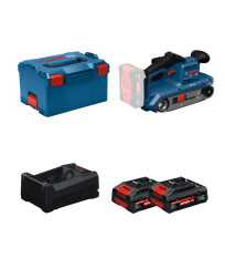 Ponceuse à bande GBS 18V-75 + 2 Batteries EXPERT 4 Ah + 1 Chargeur GAL 12V/18V-80 BOSCH