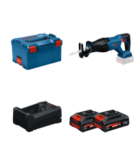 Scie sabre GSA 18V-280 + 2 Batteries EXPERT 4 Ah + 1 Chargeur GAL 12V/18V-80 BOSCH