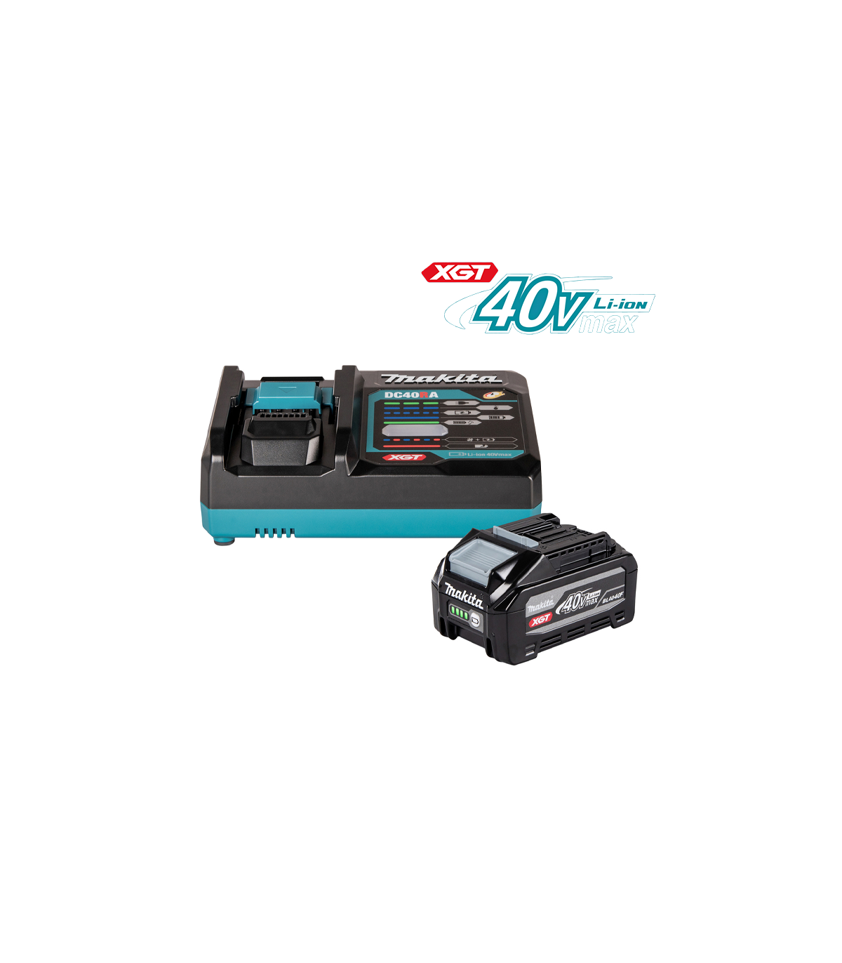 Pack XGT 40V 1 batterie BL4040F 4 Ah + Chargeur rapide DC40RA MAKITA