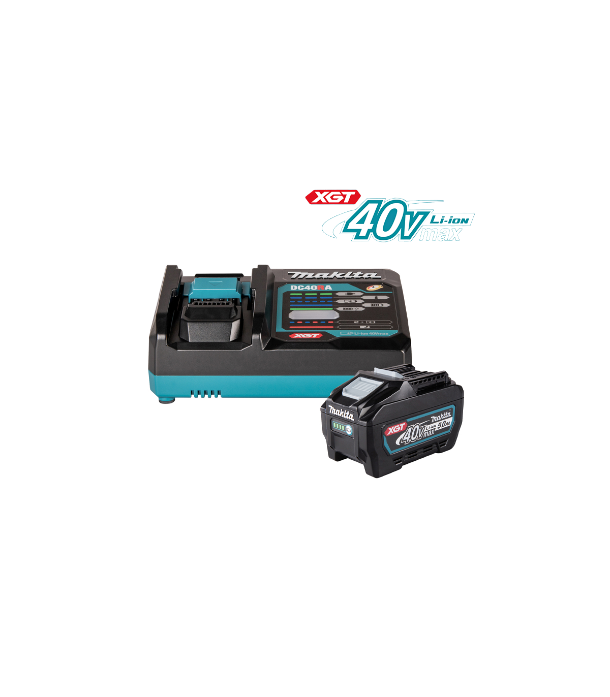 Pack XGT 40V 1 batterie BL4050F 5 Ah + Chargeur rapide DC40RA MAKITA