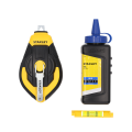 Kit Cordeau traceur 30m 3:1 + poudre bleu + niveau STANLEY