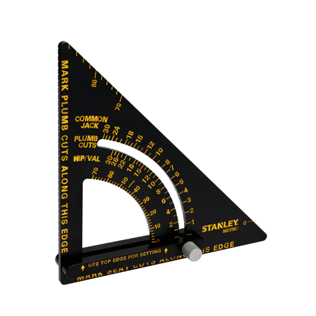 Équerre de menuisier coulissante aluminium 180mm QuickSquare STANLEY