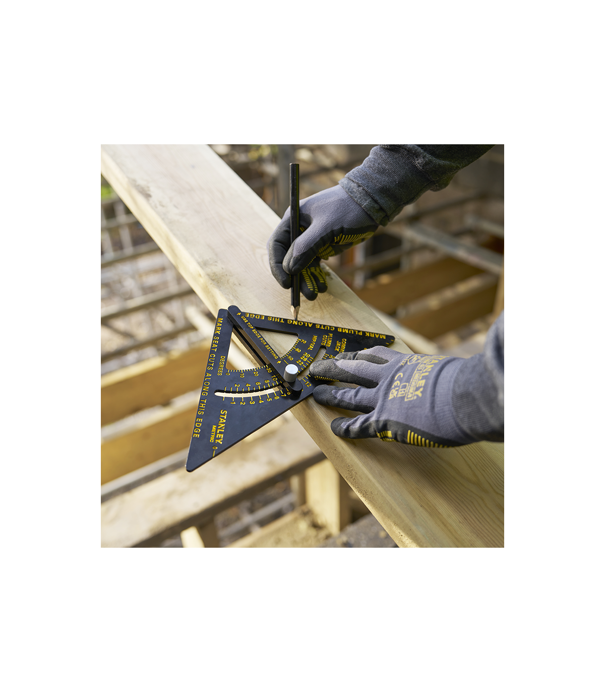 Équerre de menuisier coulissante aluminium 180mm QuickSquare STANLEY