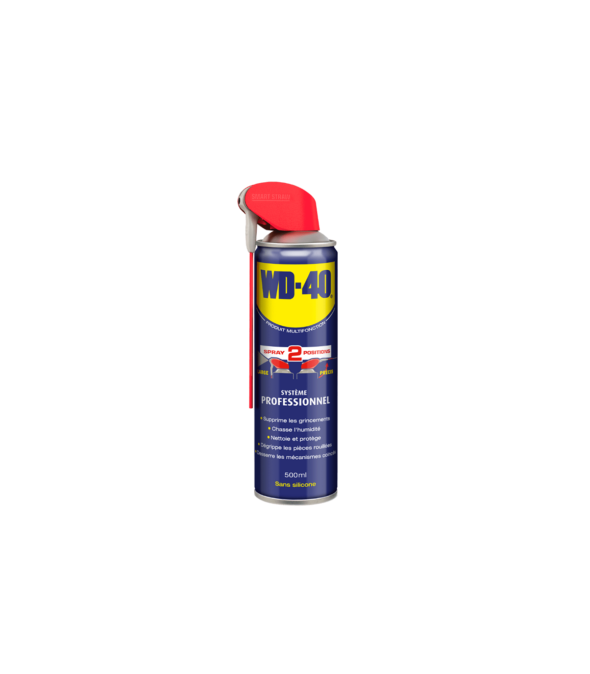 Lubrifiant multifonction spray double position 500ml WD-40