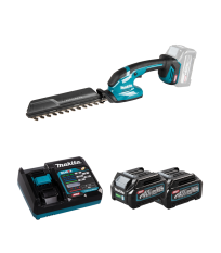 Taille haie 40V 20cm UH023GZ + 2 batteries 40V 2,5 Ah + chargeur rapide DC40RA MAKITA