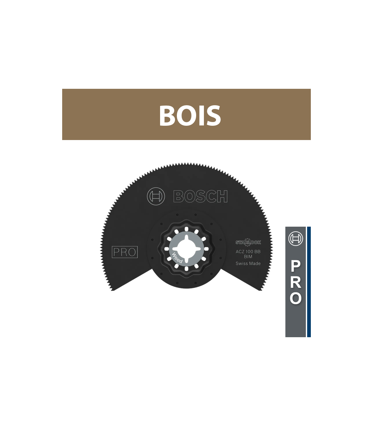 Lame segment BIM Starlock ACZ 100 BB bois BOSCH