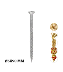 Boite de 200 Vis à tête fraisée TX Ø5x90 mm KLIMAS