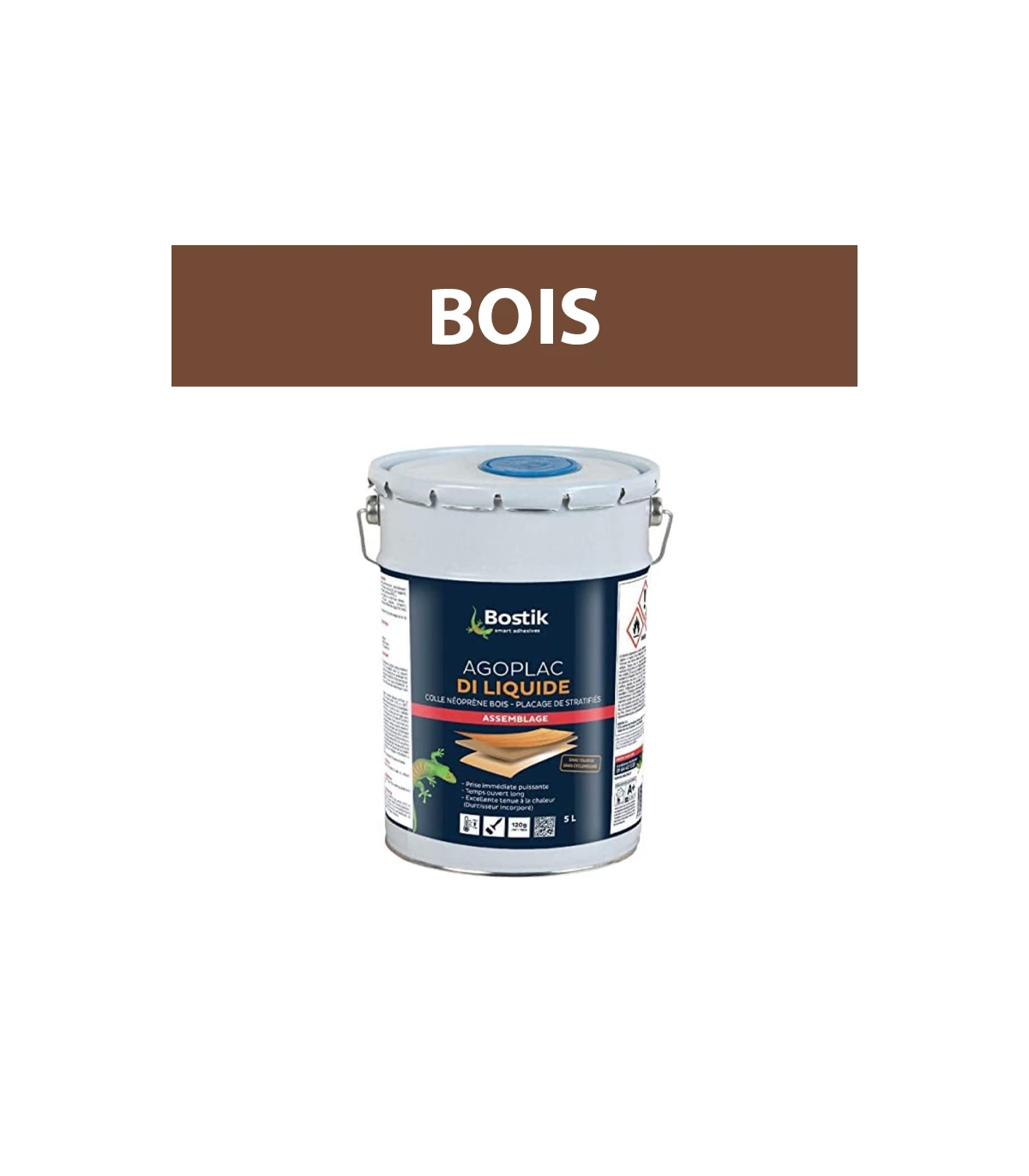 Colle contact néoprène liquide Agoplac SD 5L BOSTIK