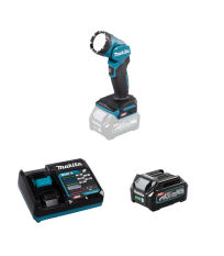 Lampe torche 40V DEAML001G + 1 batterie 40V 2,5 Ah + chargeur rapide DC40RA MAKITA