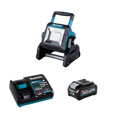 Projecteur de chantier 14,4/18/40 V DEAML003G + 1 batterie 40V 4 Ah + chargeur rapide DC40RA MAKITA
