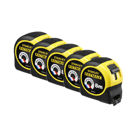 Lot de 5 Mètres ruban Blade Armor 8m x 32mm FATMAX STANLEY