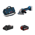 Meuleuse Ø125 mm GWS 18V-8 + 1 batterie GBA 18V 4 Ah + Chargeur GAL 18V-40 + sac de transport BOSCH