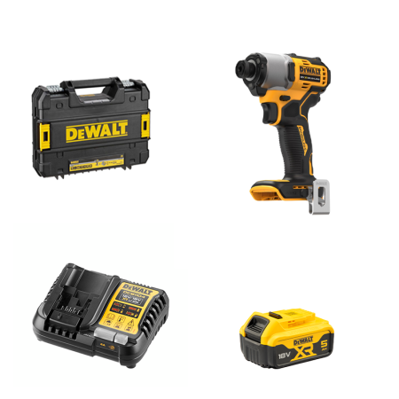 Visseuse à chocs 18V DCF840NT-XJ + 1 batterie 18V 5 Ah + 1 Chargeur DCB1104-QW DEWALT