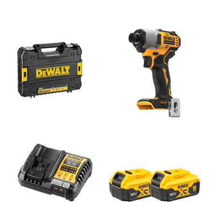 Visseuse à chocs 18V DCF840NT-XJ + 2 batterie 18V 5 Ah + 1 Chargeur DCB1104-QW DEWALT