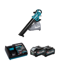 Aspirateur souffleur 40V UB005GZ + 2 batteries 40V 4 Ah + chargeur rapide DC40RA MAKITA