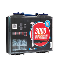 Coffret 3000 vis autoperceuses TCC tête cylindrique SCELL-IT