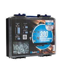 Coffret 300 colliers plomberie acier zingué brillant SCELL-IT