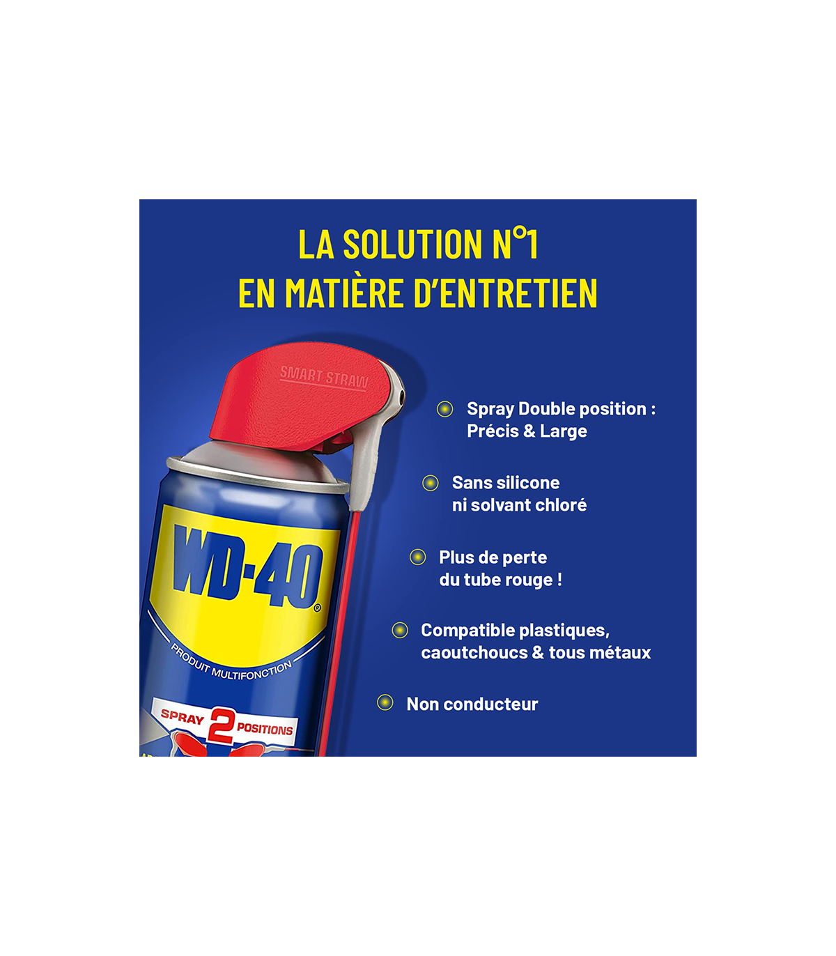 Pack de 6 Lubrifiants multifonction spray double position 500ml WD-40