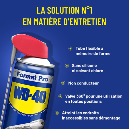 Lubrifiant spray multifonction flexible 600ml WD-40