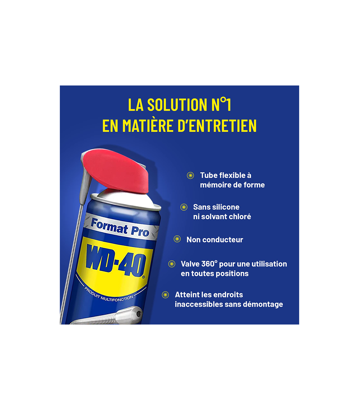 Lubrifiant spray multifonction flexible 600ml WD-40