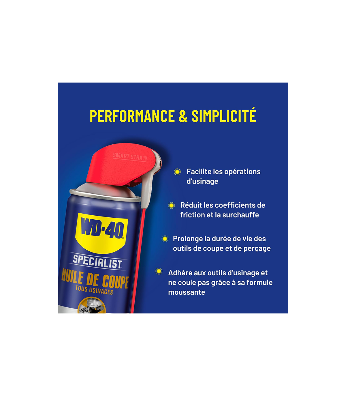 Huile de coupe spray double position 400ml SPECIALIST WD-40