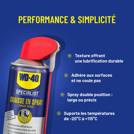 Graisse en spray double position 400ml SPECIALIST WD-40