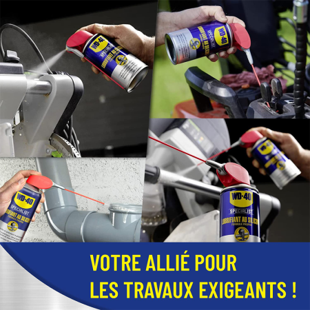 Lubrifiant au silicone spray double position 400ml SPECIALIST WD-40