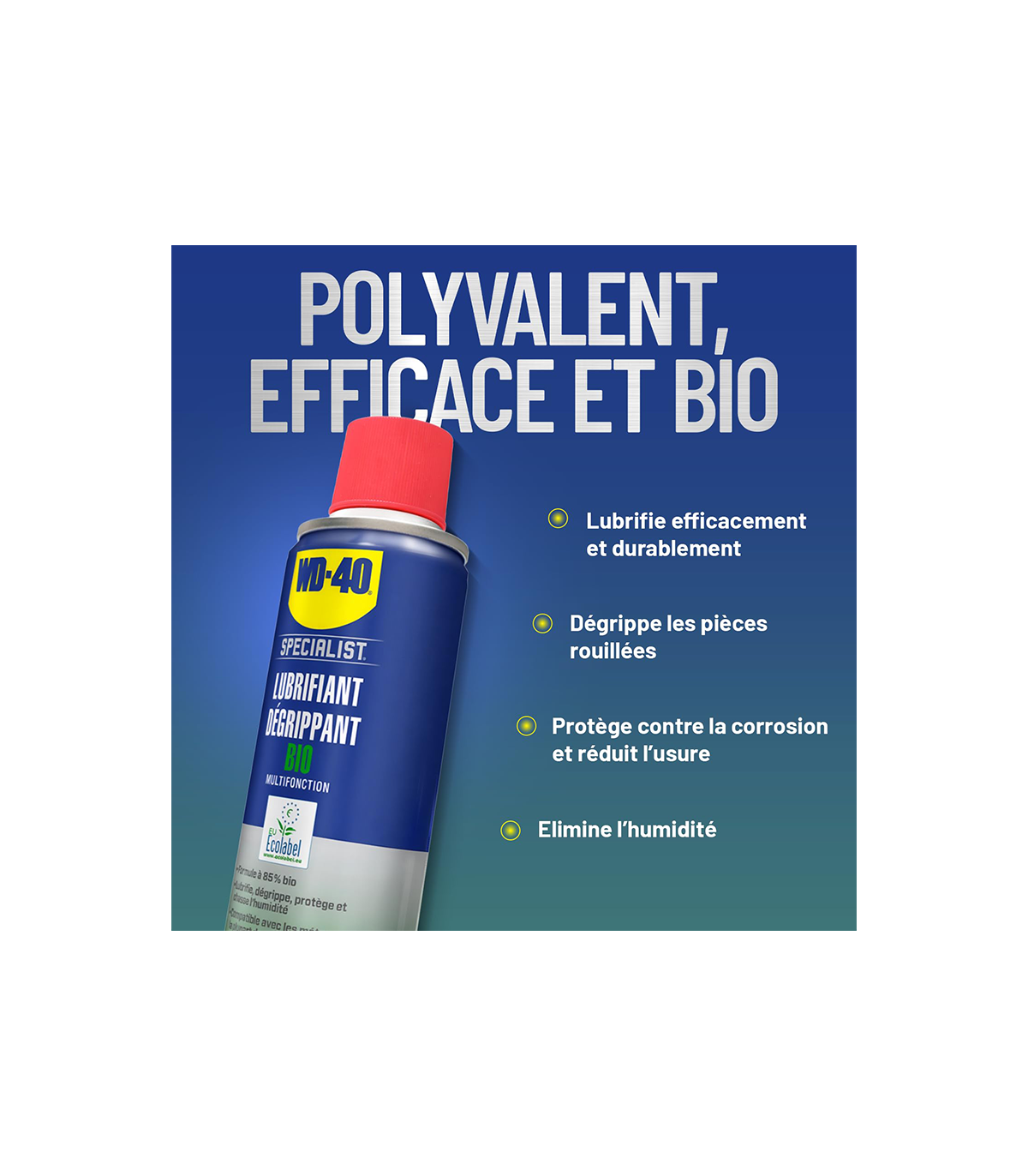 Lubrifiant dégrippant bio multifonction 200ml SPECIALIST WD-40