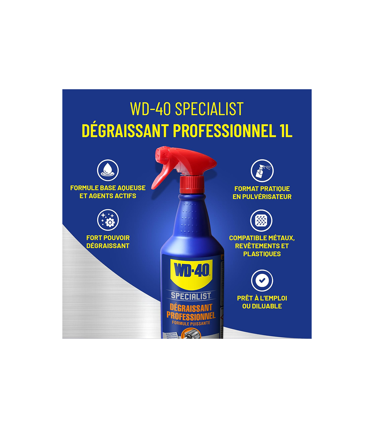 Dégraissant professionnel 1L SPECIALIST WD-40