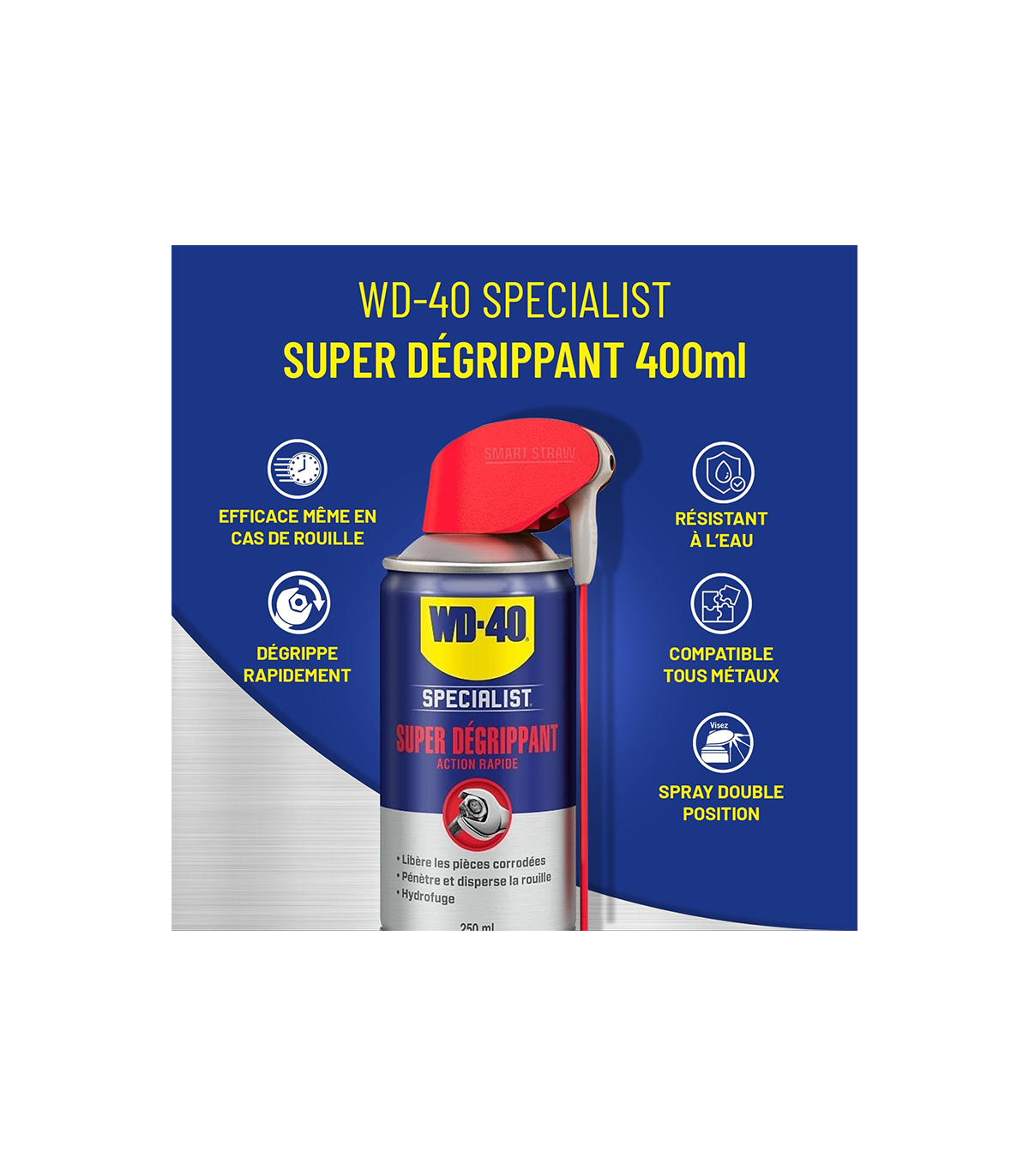 Super dégrippant spray double position 400ml SPECIALIST WD-40
