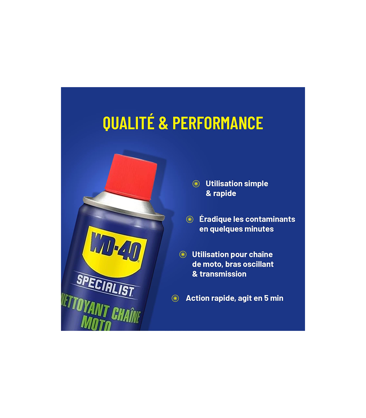 Nettoyant dégraissant chaîne moto SPECIALIST 400 ml WD-40