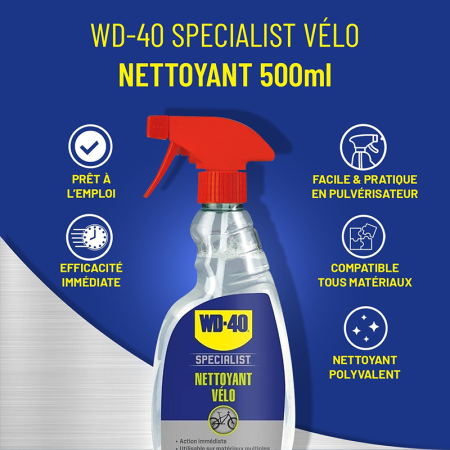 Nettoyant pour vélo SPECIALIST 500ml WD-40