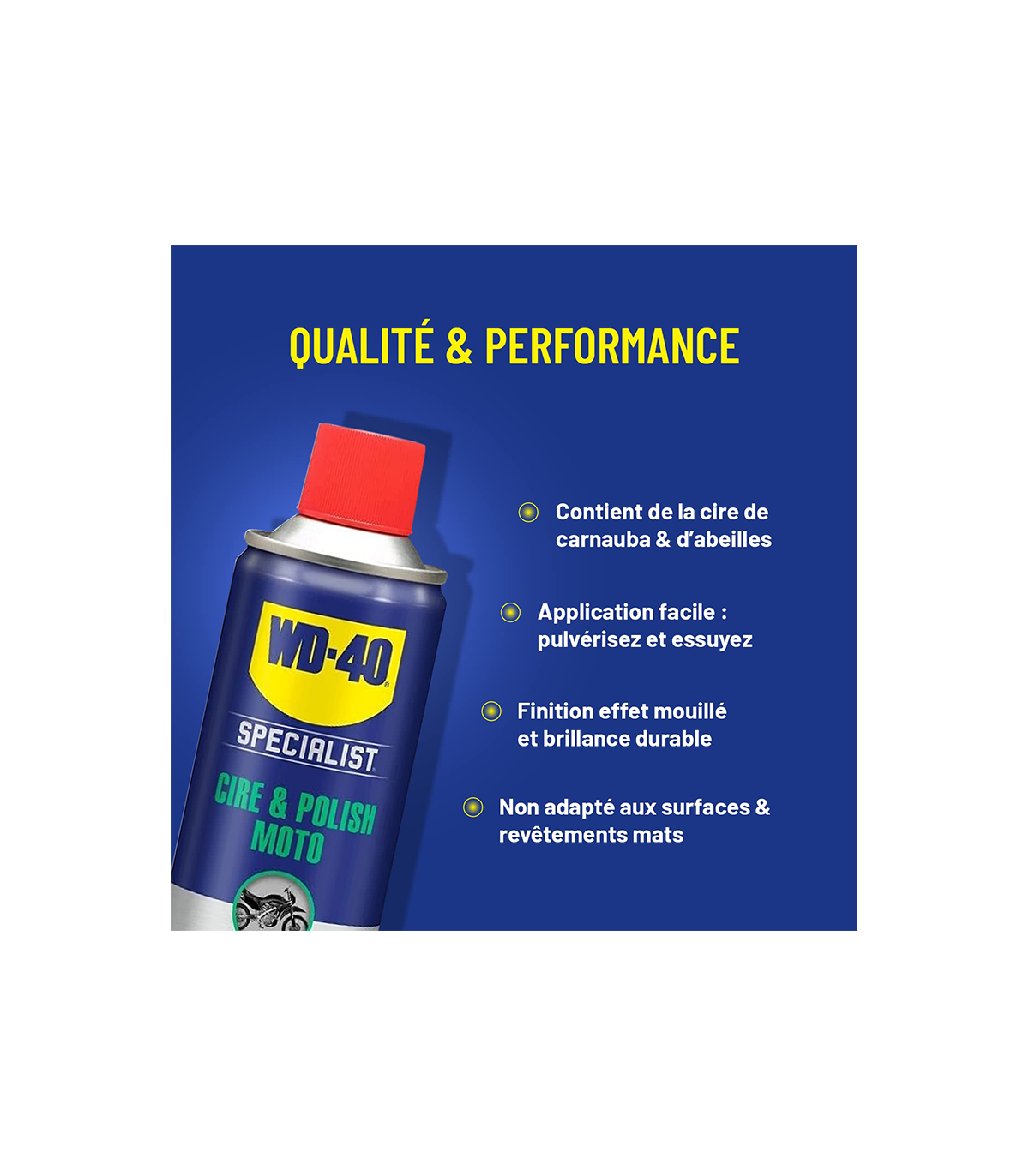 Nettoyant cire & polish pour moto SPECIALIST 400 ml WD-40