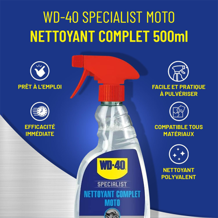 Nettoyant complet pour moto SPECIALIST 500 ml WD-40