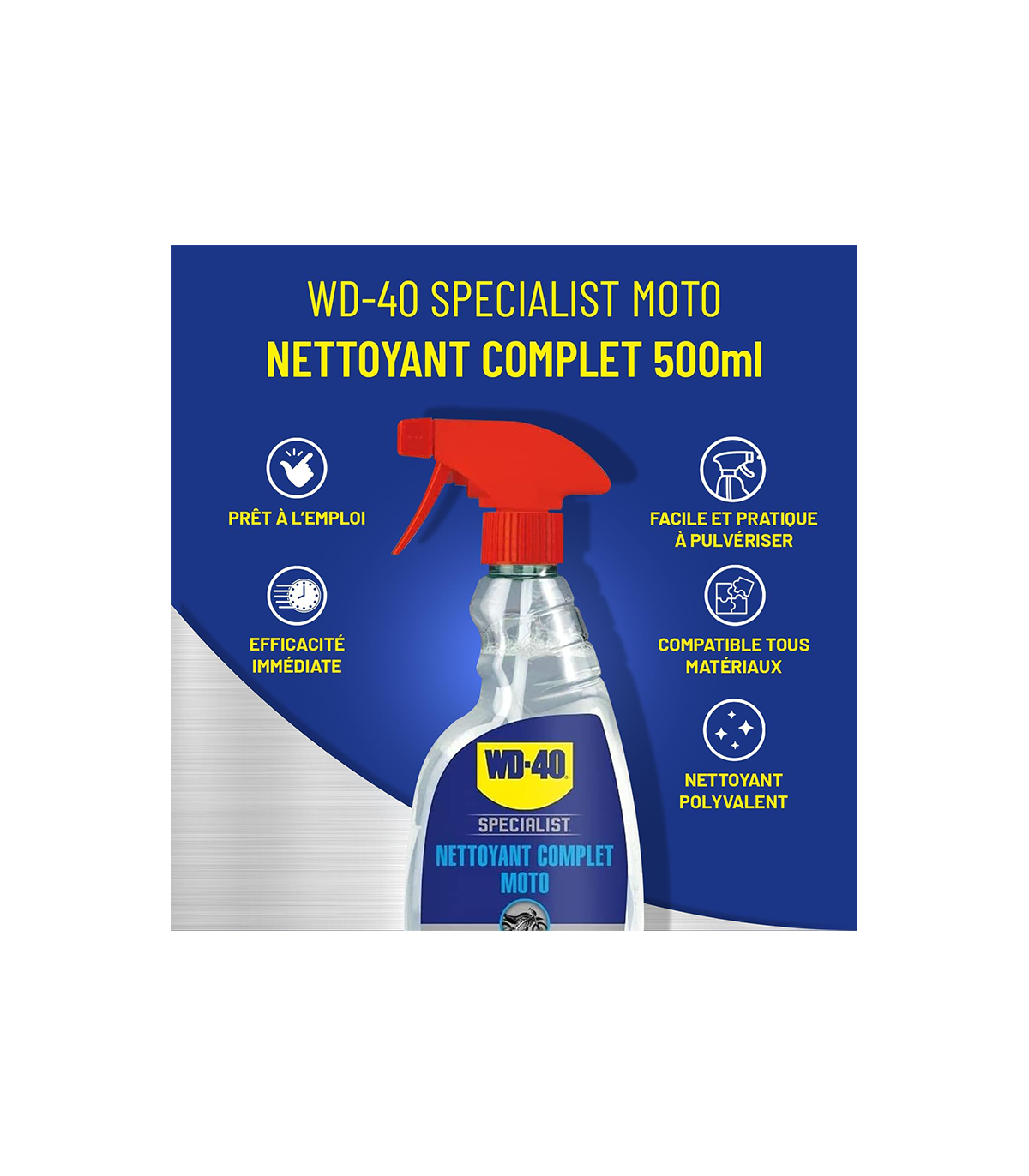 Nettoyant complet pour moto SPECIALIST 500 ml WD-40