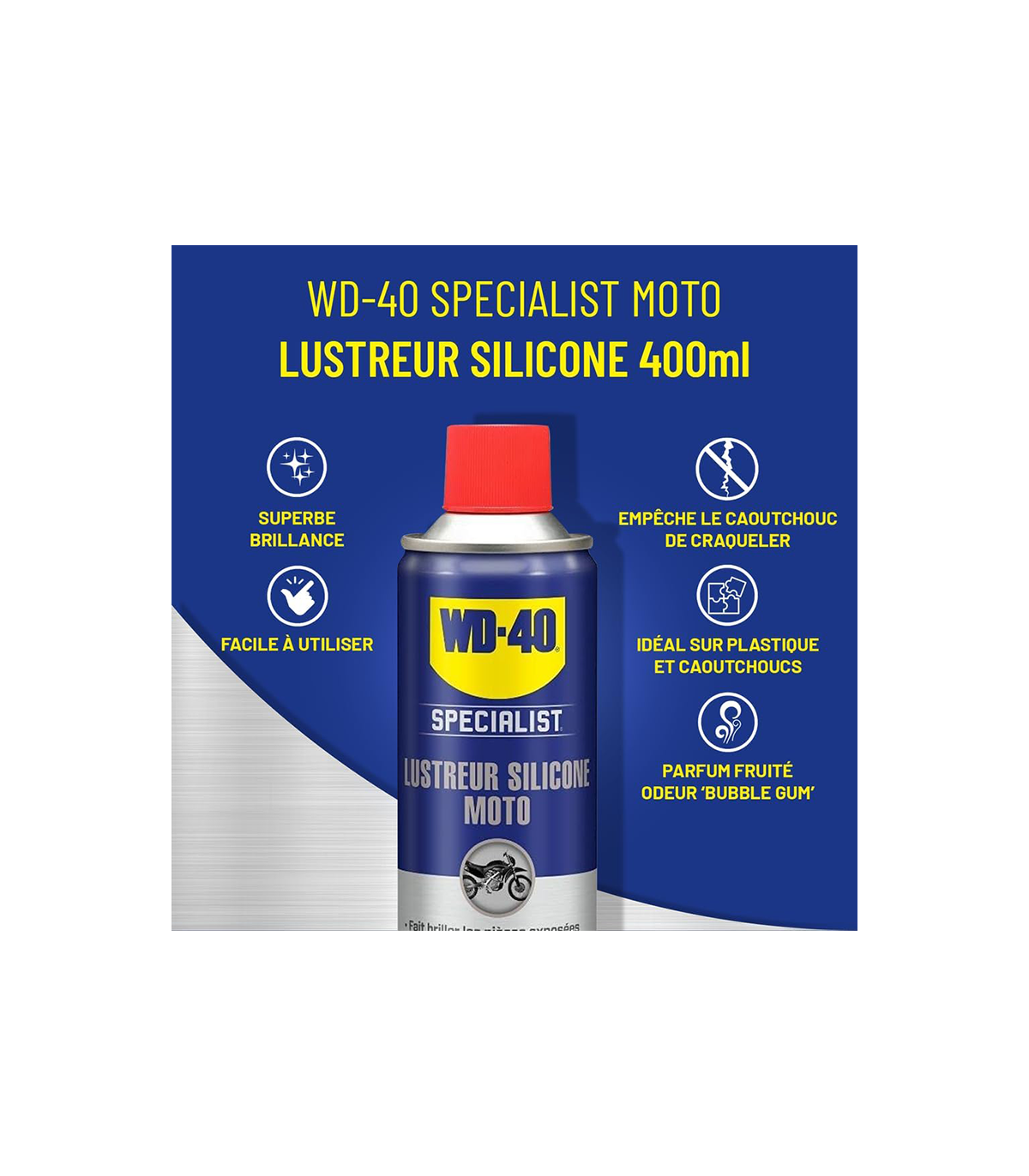 Lustreur pour moto SPECIALIST 400 ml WD-40