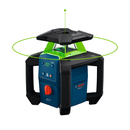 Laser rotatif vert GRL 18V-4-34CVG + 1 batterie ProCORE 18V 4Ah + GAL18V-40 + Cellule de réception laser LR45 + Trépied BT 170HD