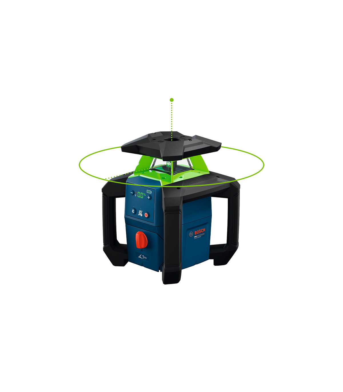 Laser rotatif vert GRL 18V-4-34CVG + 1 batterie ProCORE 18V 4Ah + GAL18V-40 + Cellule de réception laser LR45 + Trépied BT 170HD