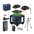 Laser rotatif vert GRL 18V-4-34CVG + 1 batterie ProCORE 18V 4Ah + GAL18V-40 + Cellule de réception laser LR45 + Trépied BT 170HD