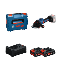 Meuleuse Ø125 mm EXPERT EXWS18V-15PS + 2 Batteries EXPERT 4 Ah + 1 Chargeur GAL 12V/18V-80 BOSCH