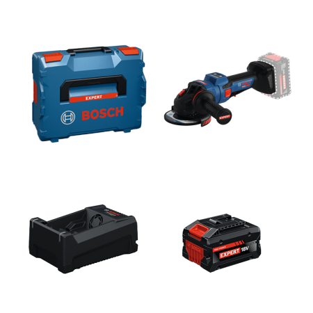 Meuleuse Ø125 mm EXPERT EXWS18V-15PS + 1 Batterie EXPERT 5,5 Ah + 1 Chargeur GAL 12V/18V-80BOSCH