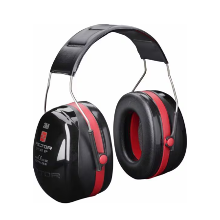 Casque anti-bruit 3M Peltor Optimum III noir/rouge PELTOR